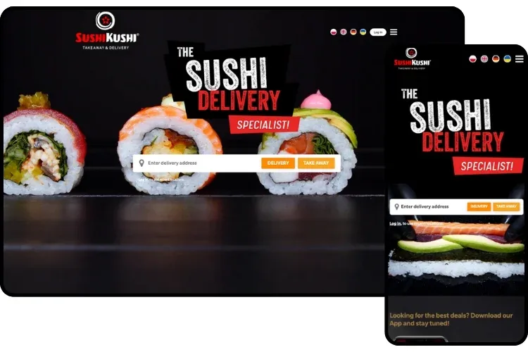 example of restaurant website