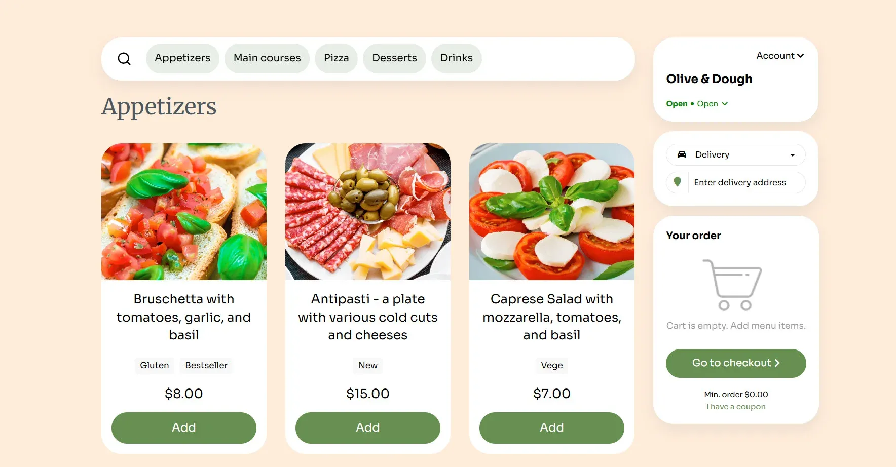 how to start a pizza shop creating a pizza shop online menu