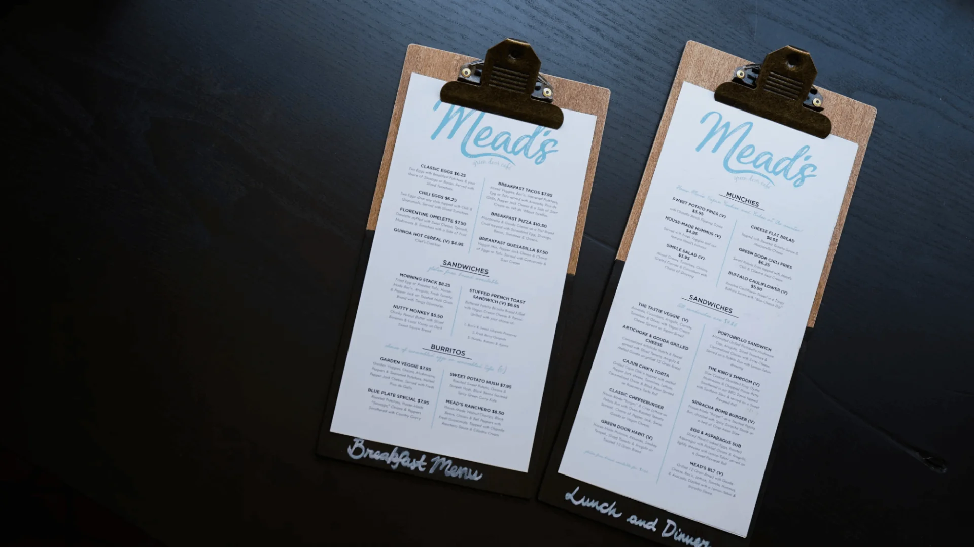 what is a fixed price menu - example photo of two restaurant menus