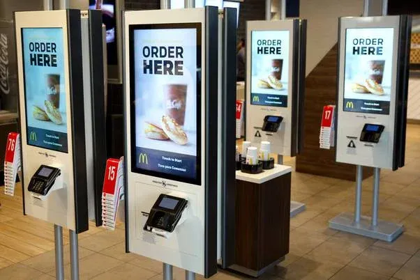 self service restaurant - self service kiosks