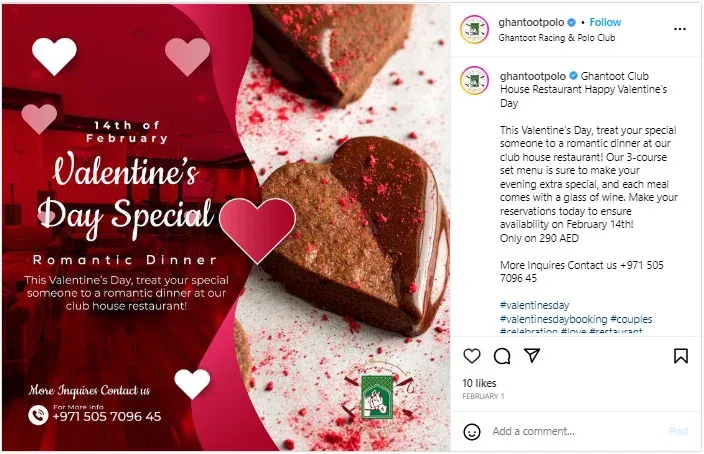 valentines day restaurant ideas: dinner for two example photo