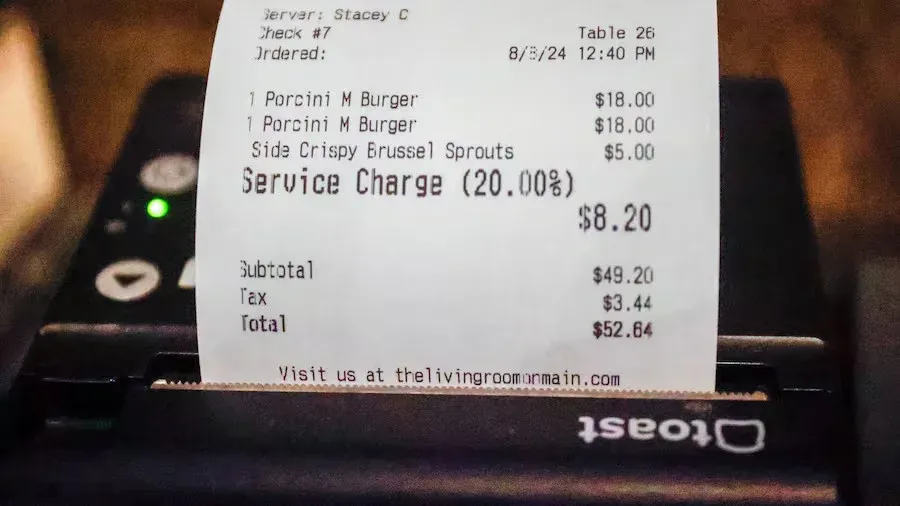what is a surcharge at a restaurant