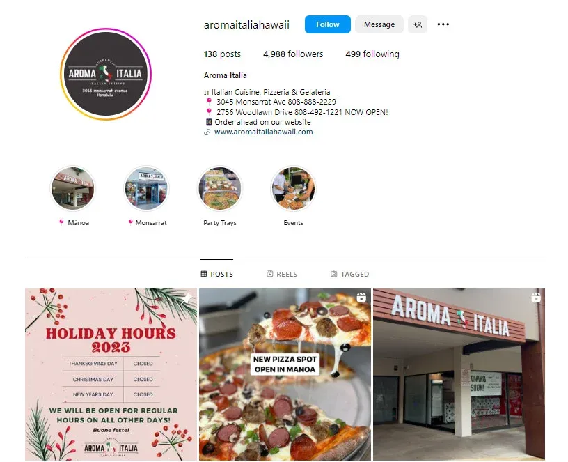 food hashtags - italian food