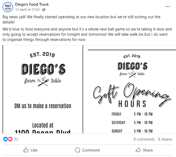 how to run a food truck - Diegos Food Truck opening in a new location