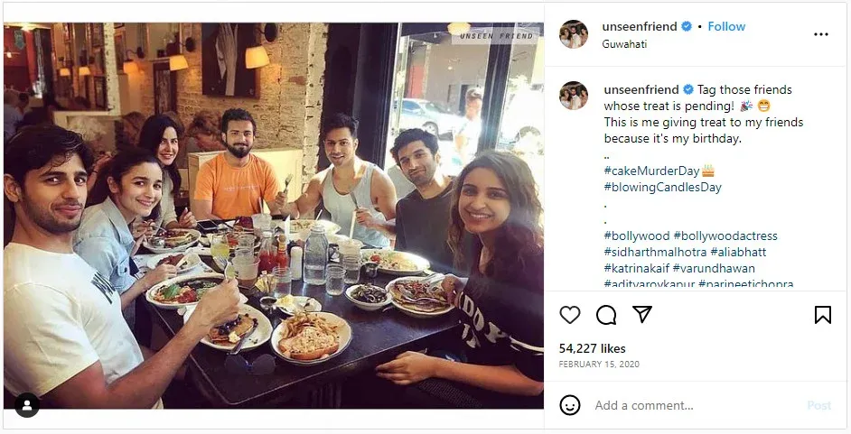 restaurant grand openings ideas: tag a friend example photo