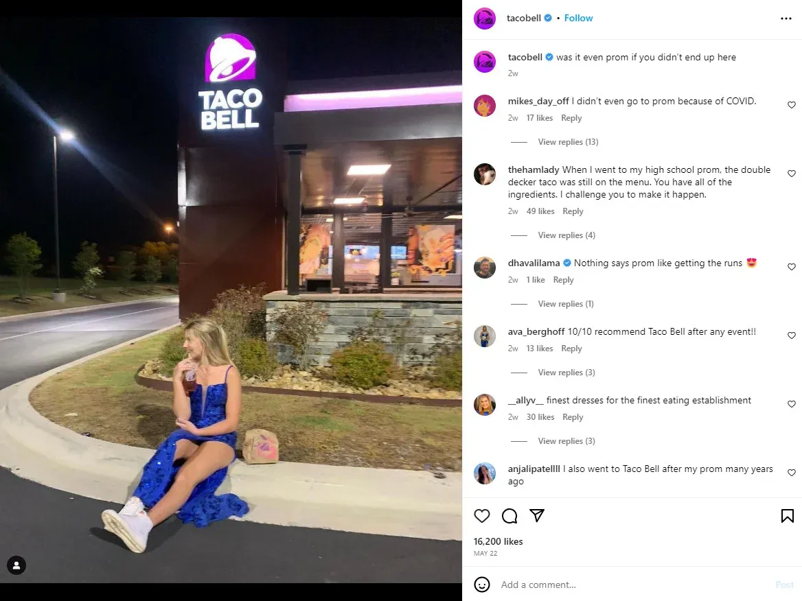 restaurant social media marketing - user-generated content example