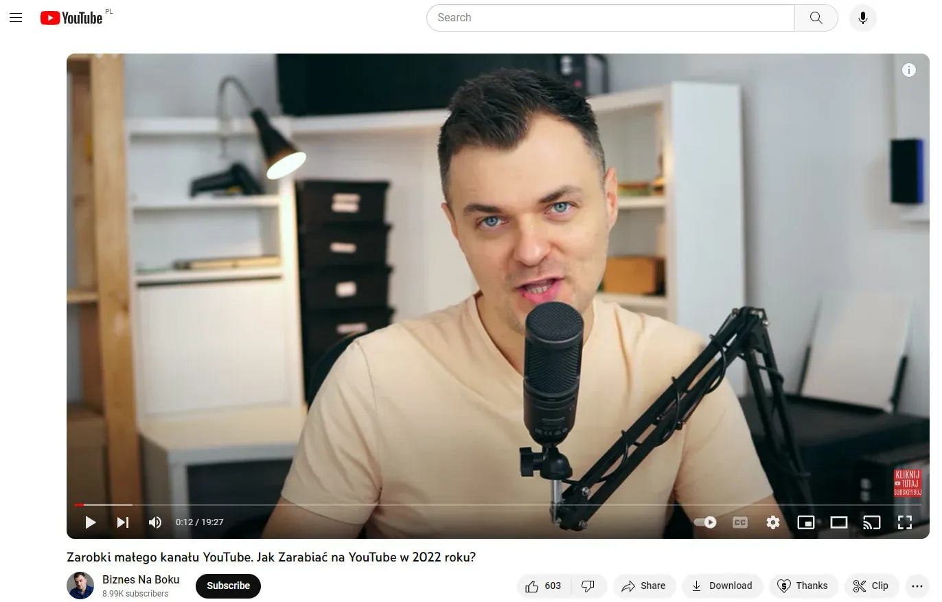 dochod pasywny - sposoby na dochód pasywny kanał youtube