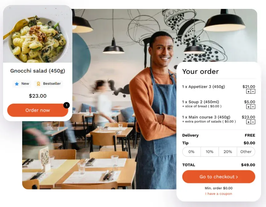 fast food management - online ordering system for restaurants