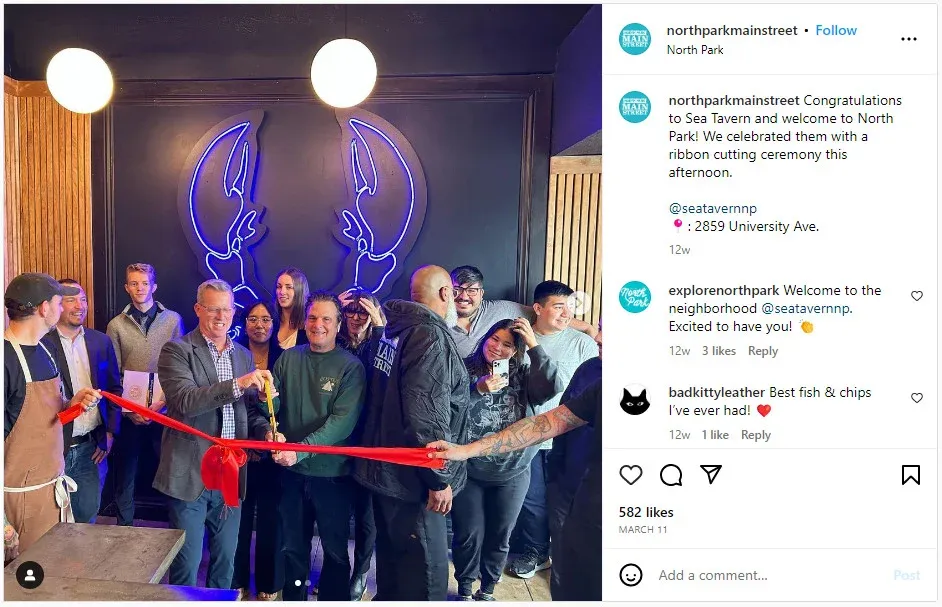 restaurant grand openings ideas: ribbon cutting example photo