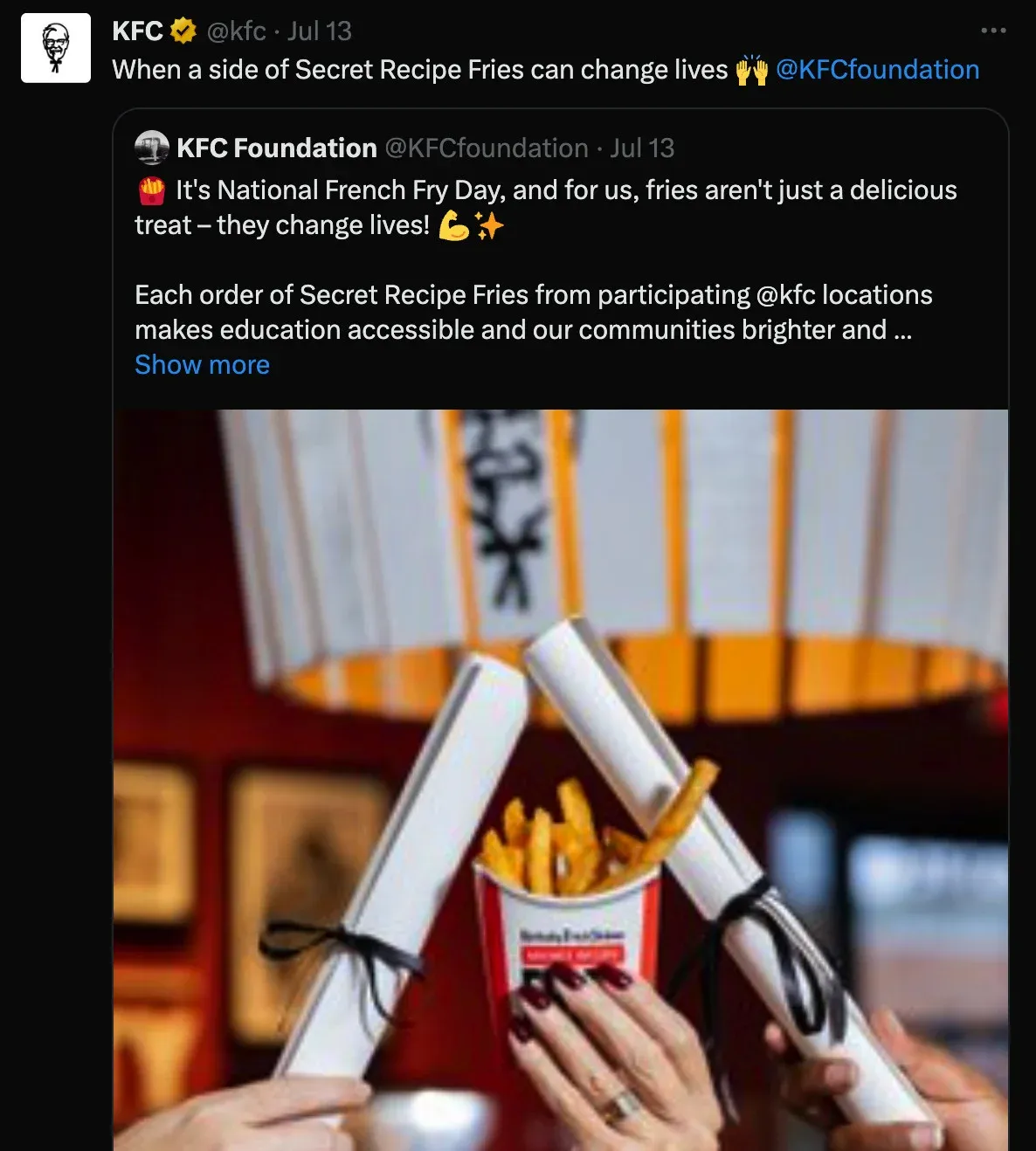 restaurant social media posts ideas - example restaurant-industry-news