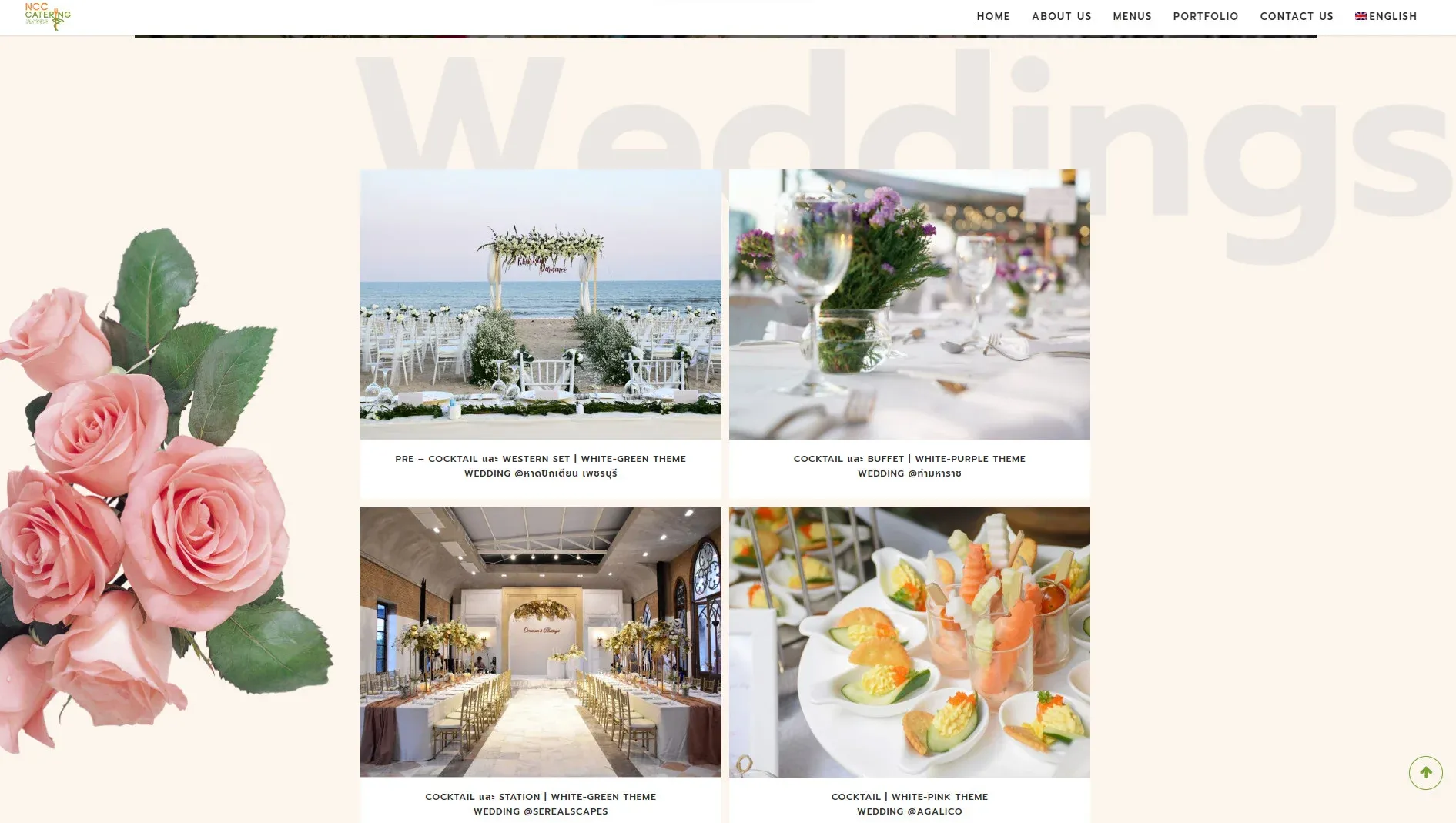how to get catering clients - catering portfolio