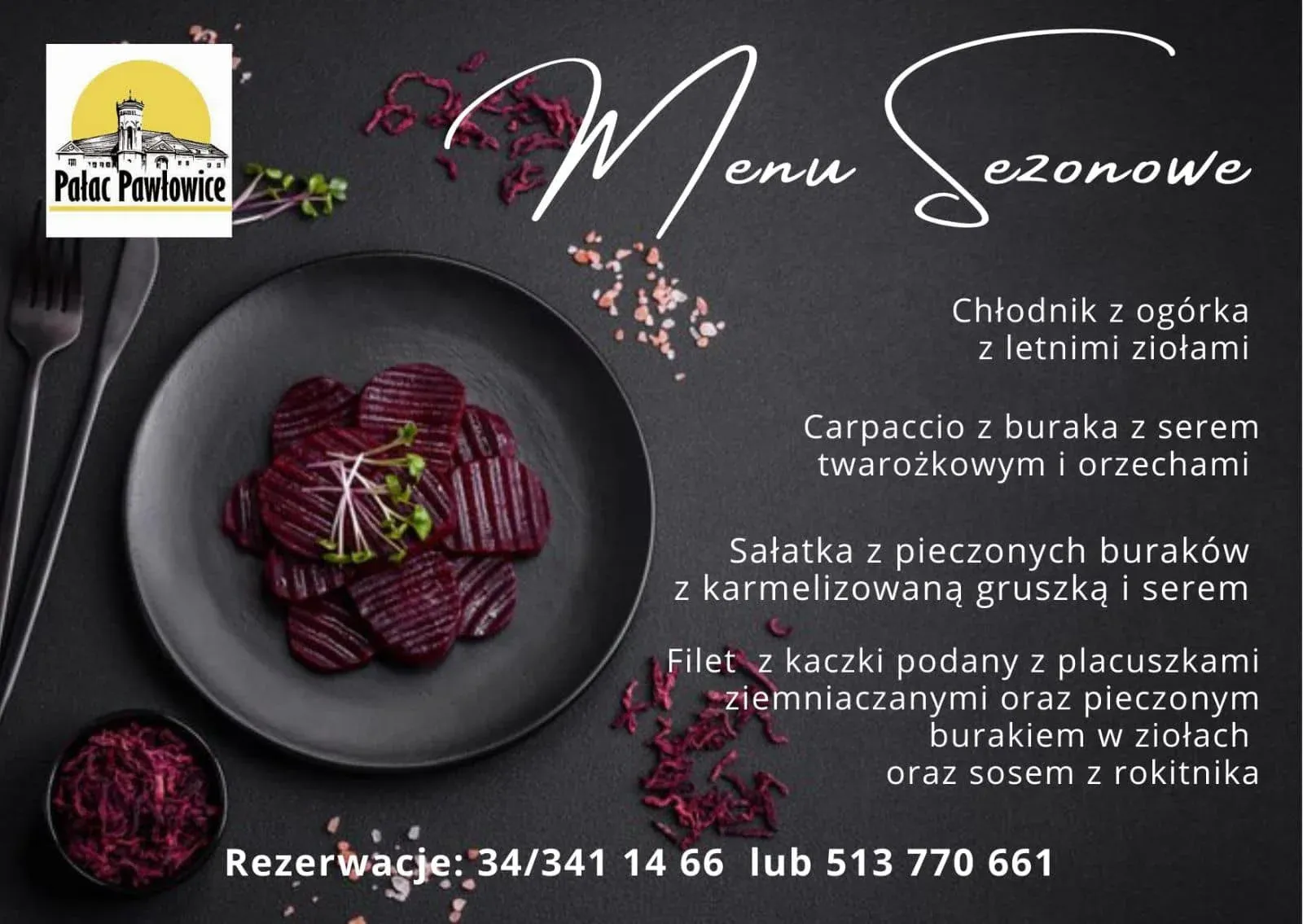 promocja restauracji - menu sezonowe