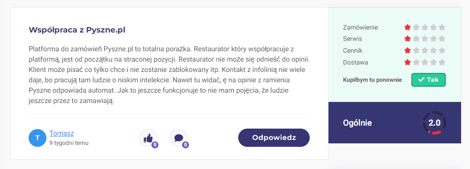 pyszne pl opinie - opinie o pysznepl