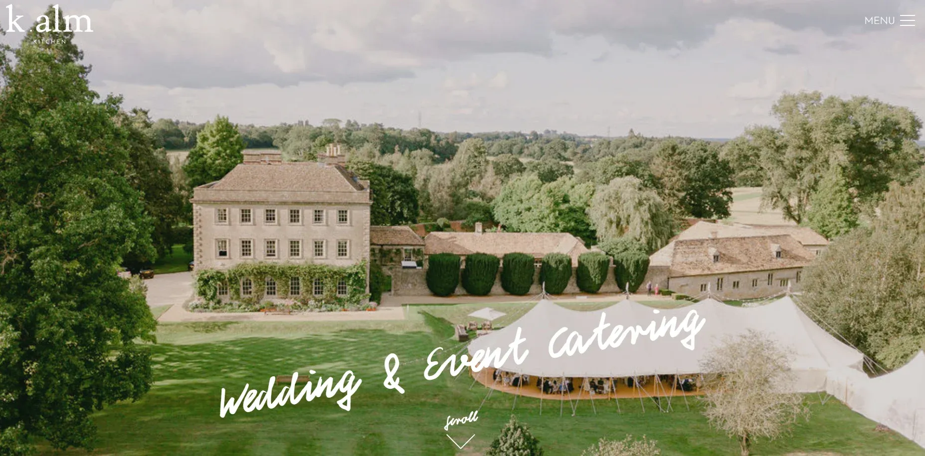 best catering websites example Kalm Kitchen