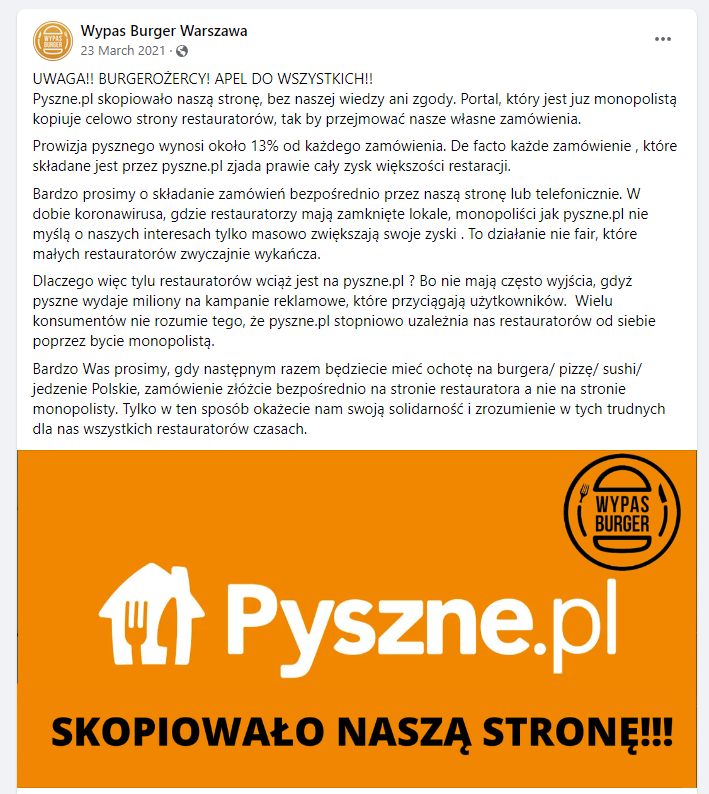 pyszne pl opinie - opinia wypas buger o pysznepl