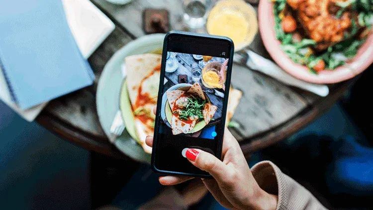 tiktok restaurant - creating tiktok video