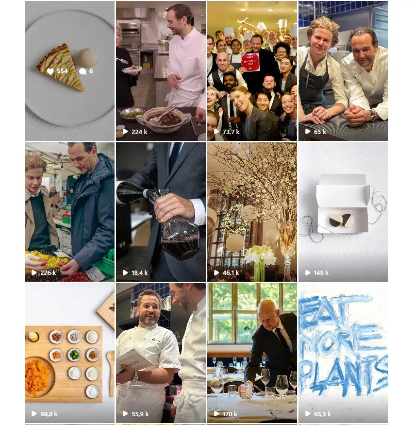 instagram for restaurants - example of restaurant instagram account