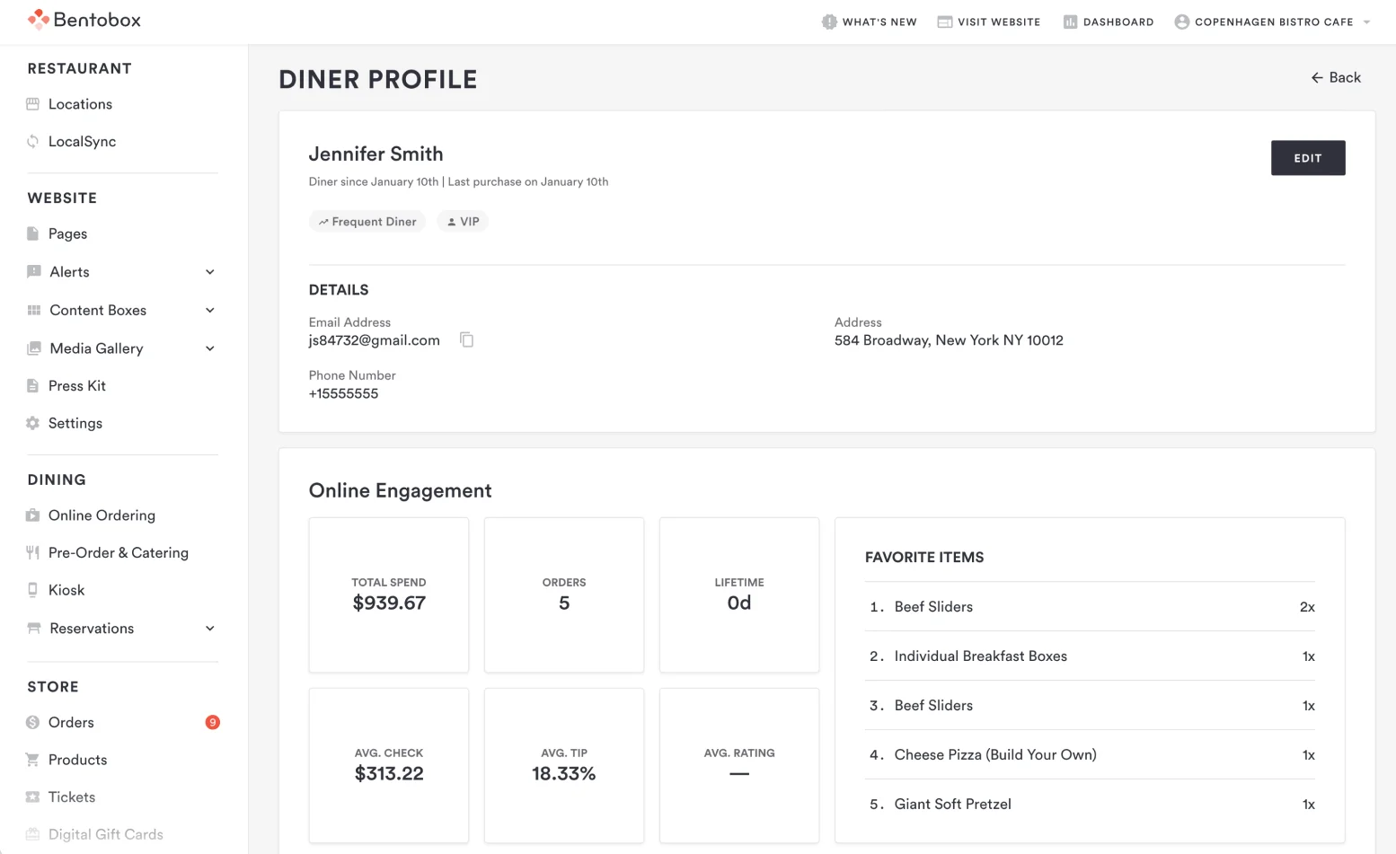 BentoBox restaurant management software