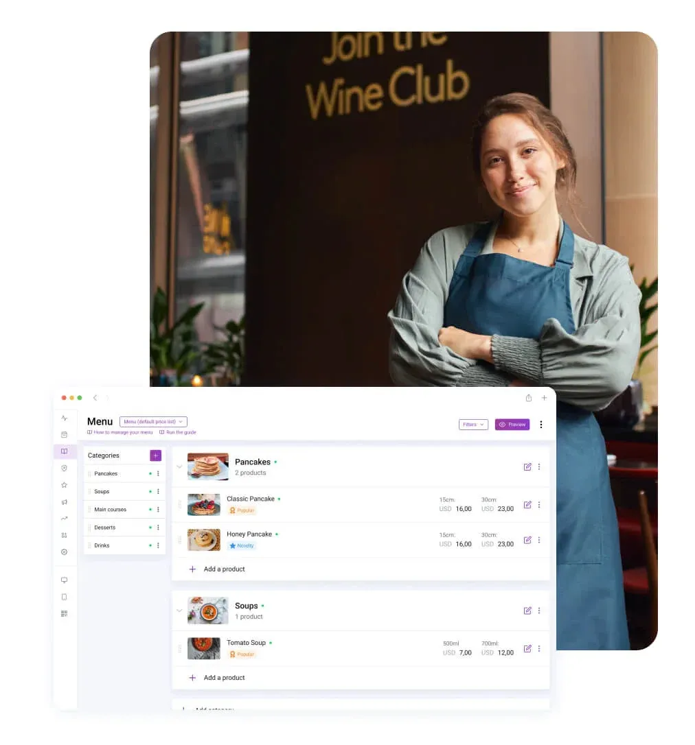 increase food delivery sales in restaurant with online delivery menu