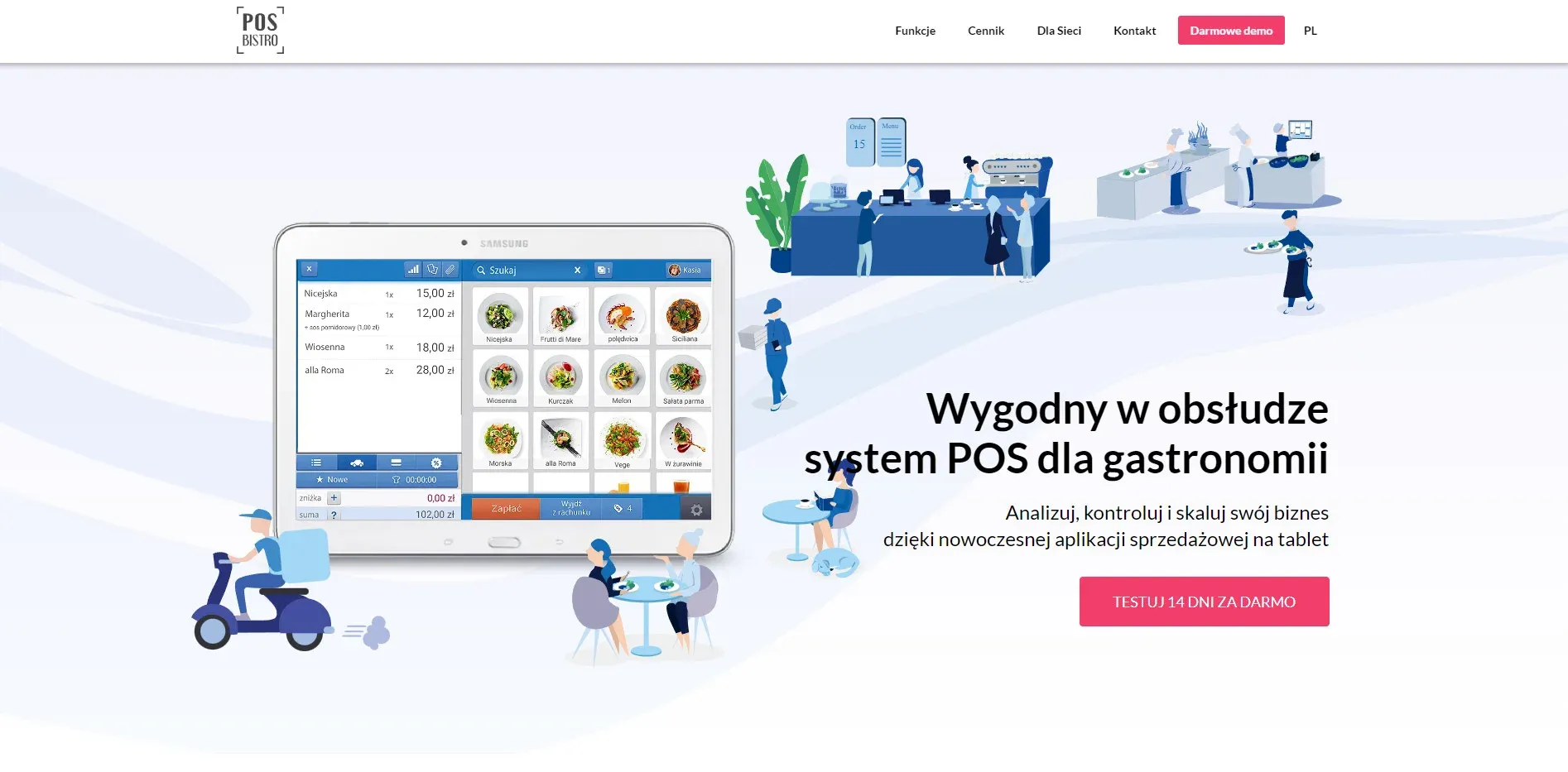 system pos - posbistro