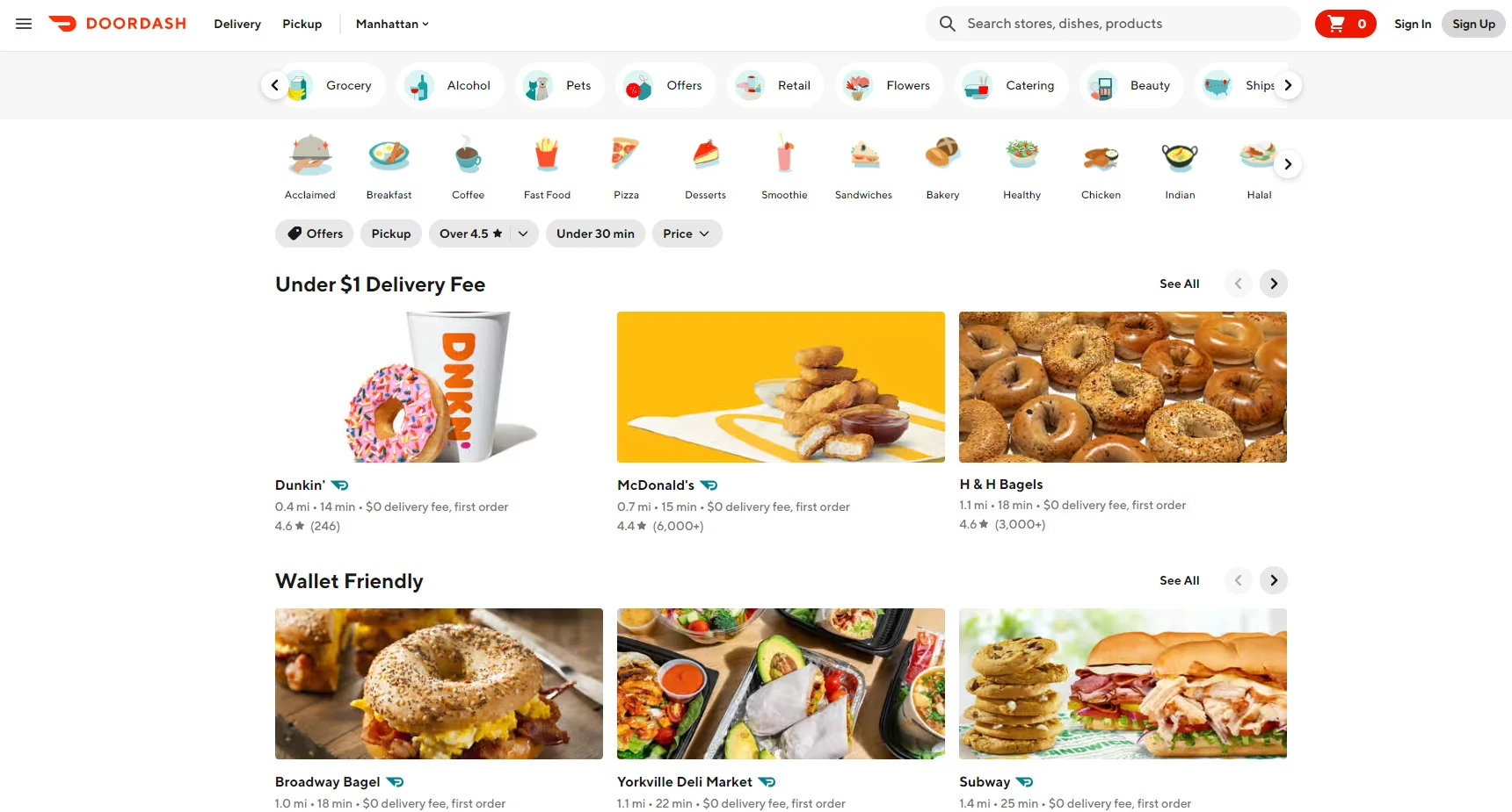 food delivery apps - Doordash