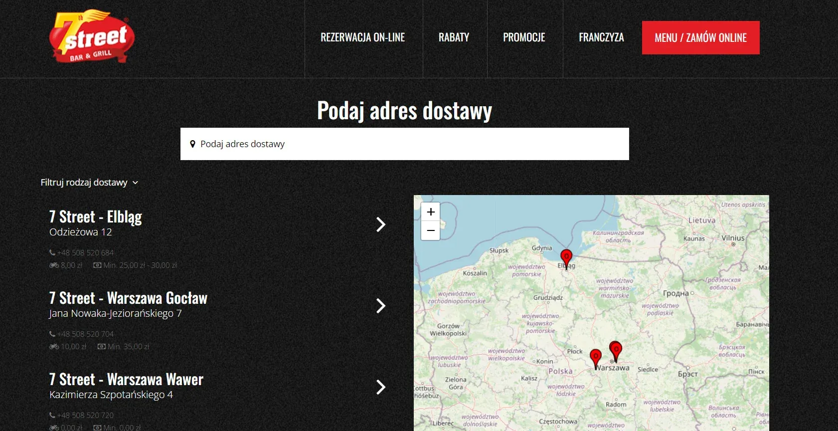 promocja restauracji - system zamowien online