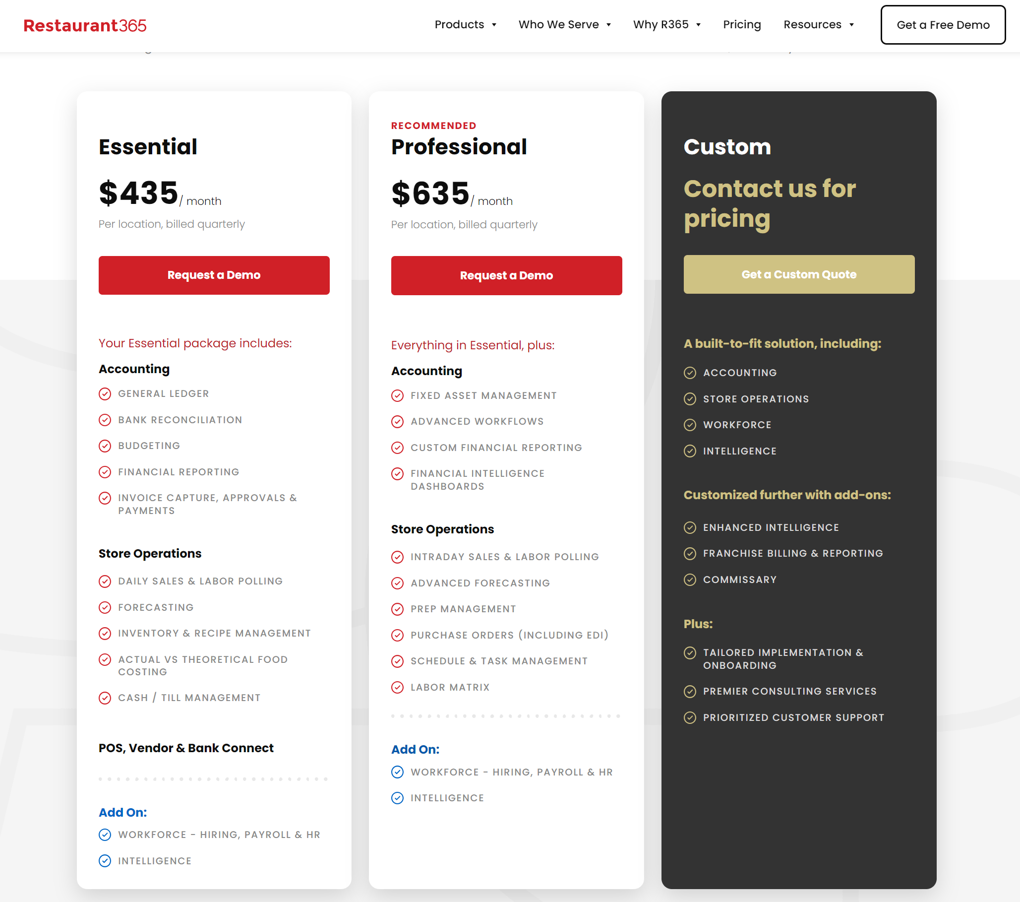 restaurant accounting software - restaurant 365 pricing - an example photo