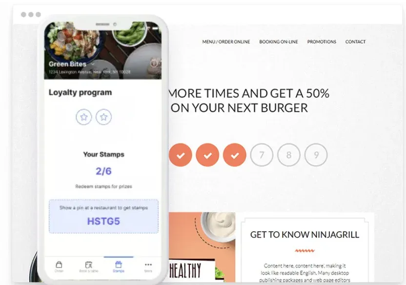 ALT DESCRIPTION: digital marketing for restaurant - UpMenu restaurant loyalty program