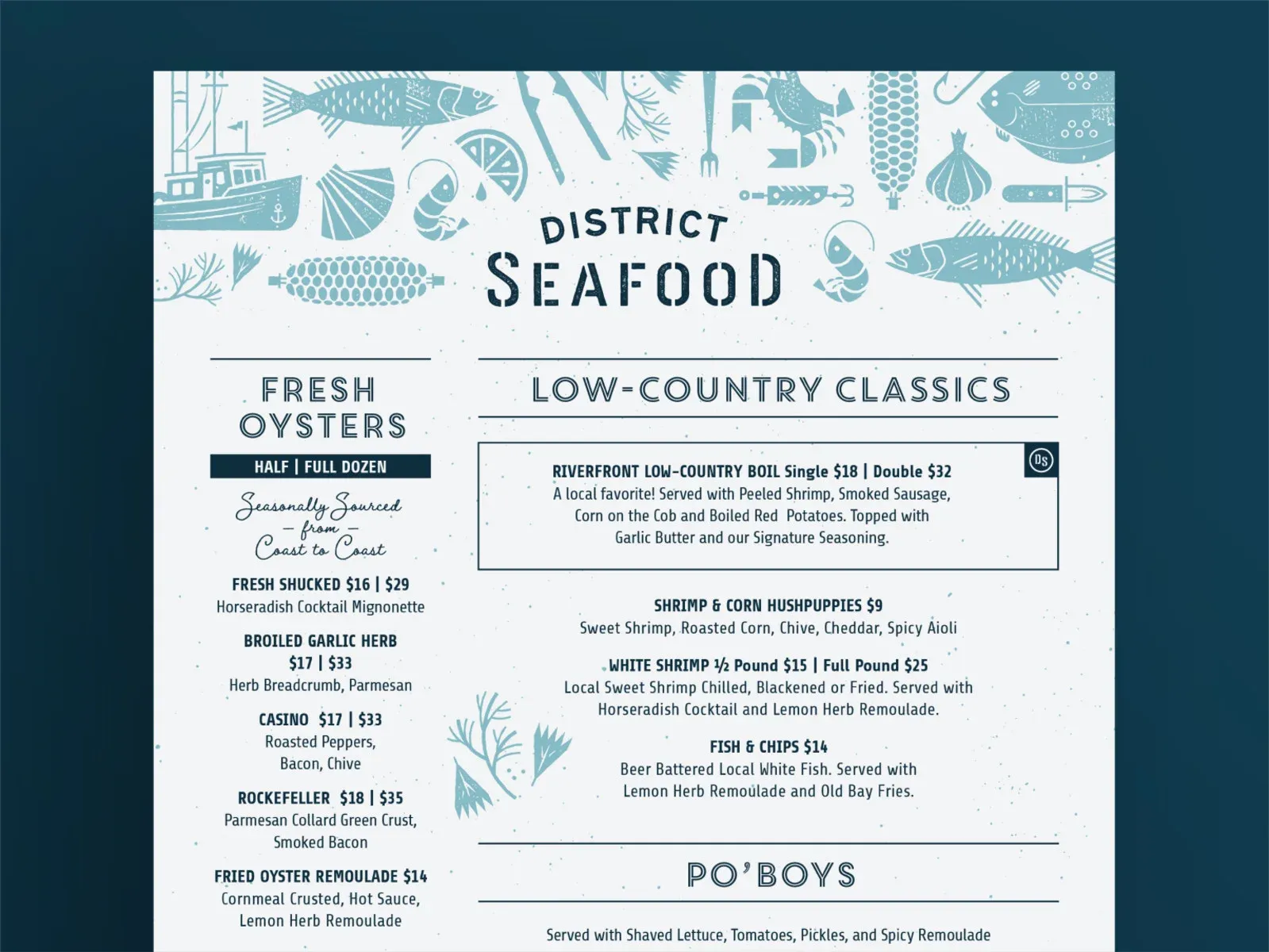 restaurant service - restaurant menu
