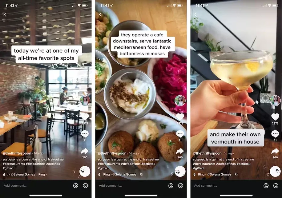 tiktok restaurant - new menu items