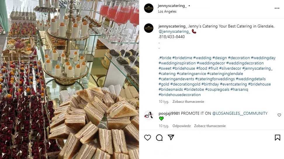 catering marketing ideas - instagram post