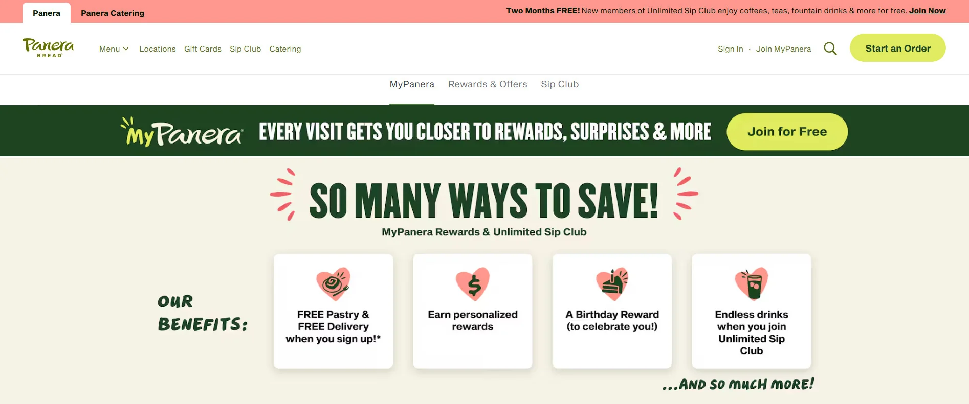 MyPanera rewards loyalty program