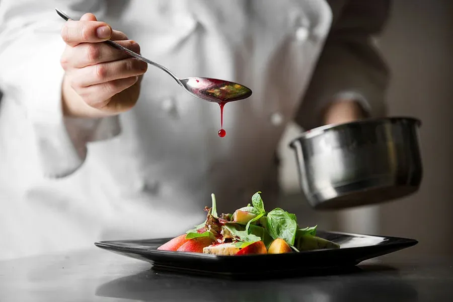 ALT: food presentation saucing with precision