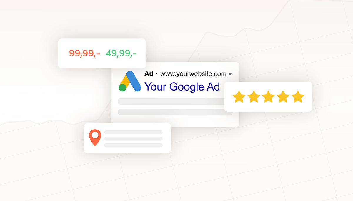 Google ads for restaurants - Ad extensions