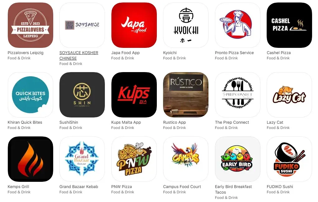 adding restaurant logo in a restaurant app builder