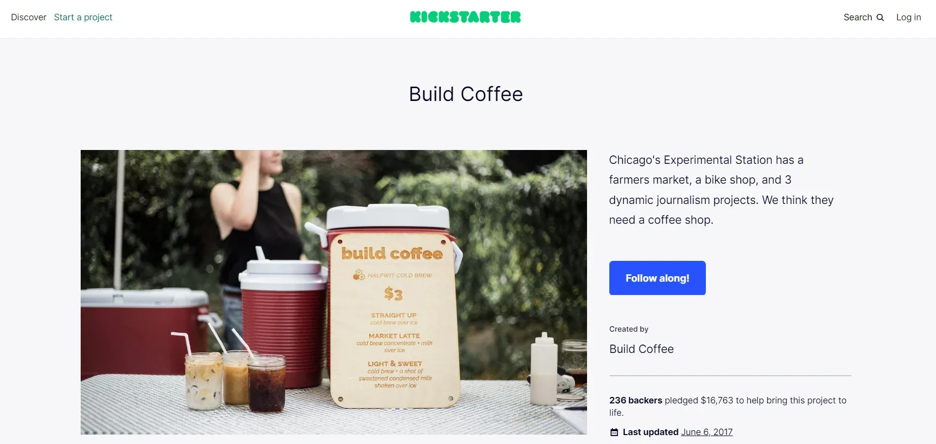 how to start a coffee shop with no money - crowd funding