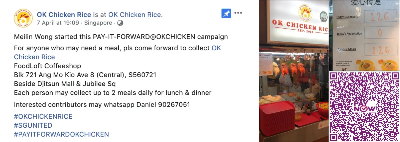 restaurant promotion ideas example: pay it forward