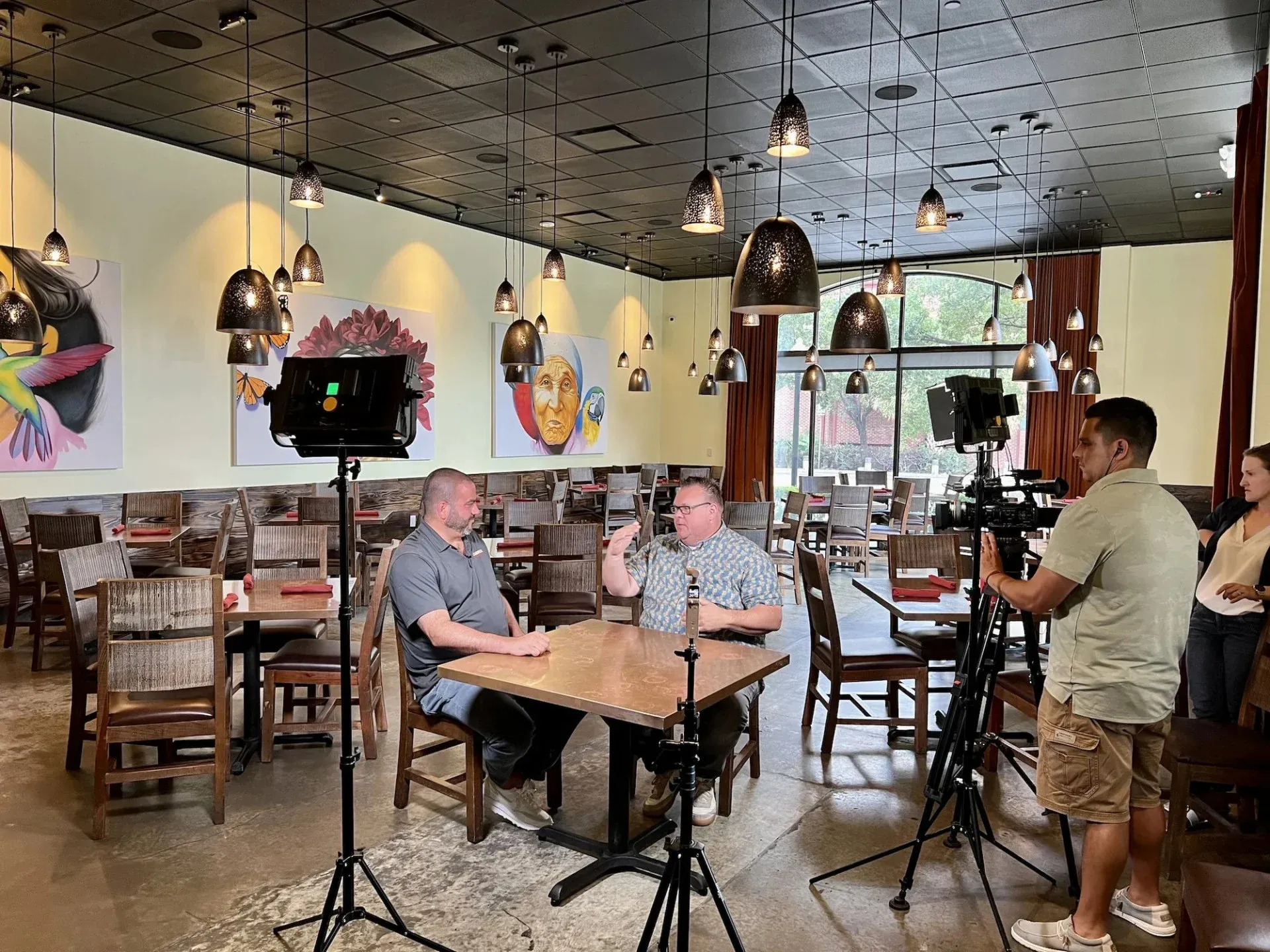 Restaurant public relations - interview recording