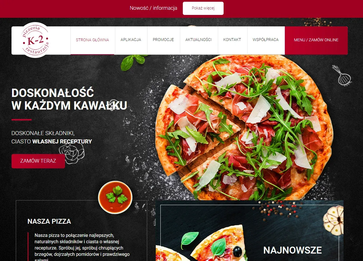 stawki vat w gastronomii tabela - zamawianie online pizzeria k2