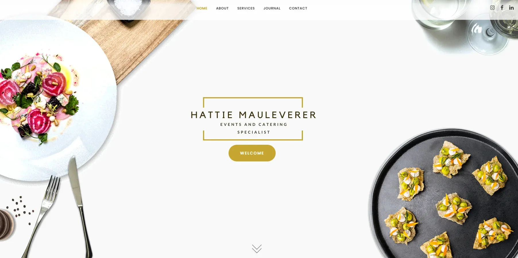 best catering websites example Hattie Mauleverer
