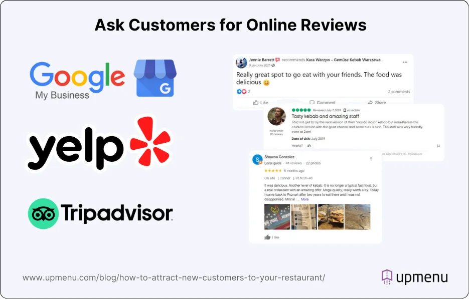 restaurant online reviews examples