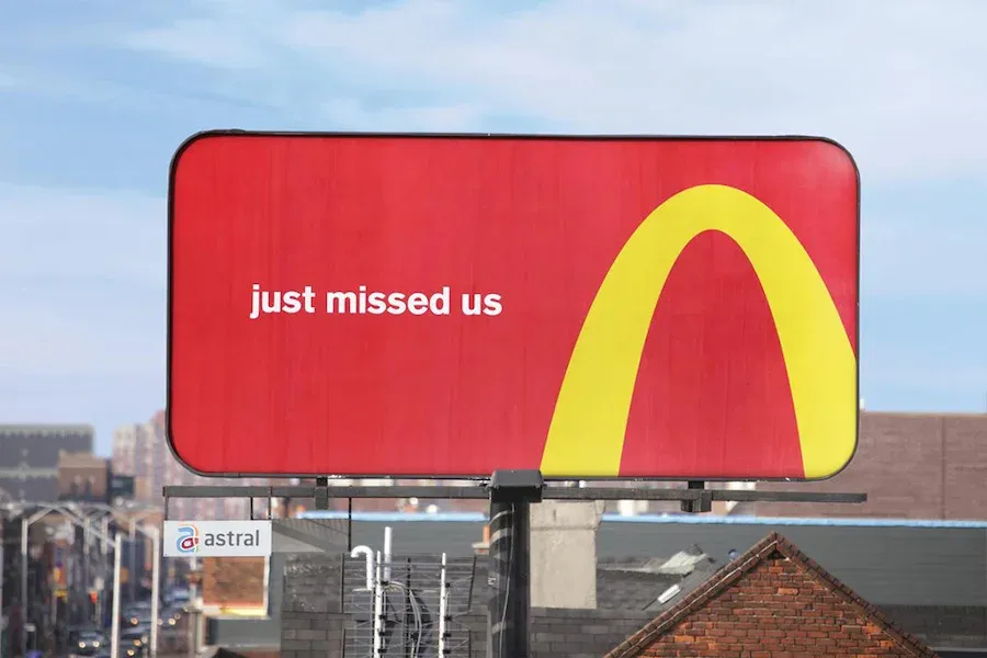 Restaurant public relations - McDonald’s billboard advertising