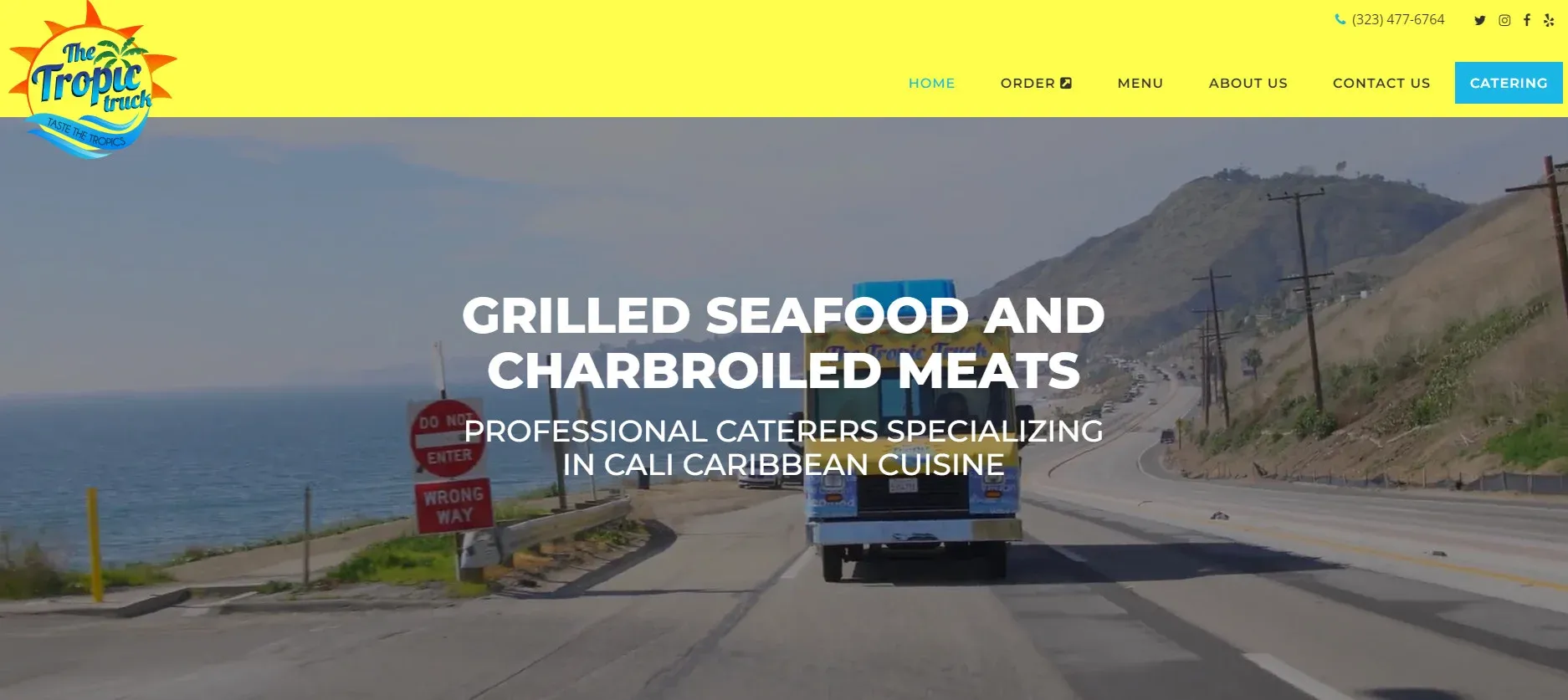 9 food truck websites example The Tropic Truck