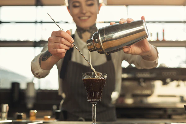 how to open a bar - making a drink