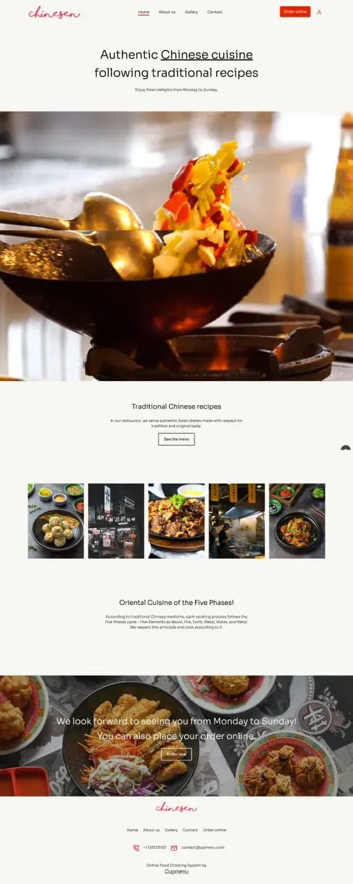 Chinesen website template