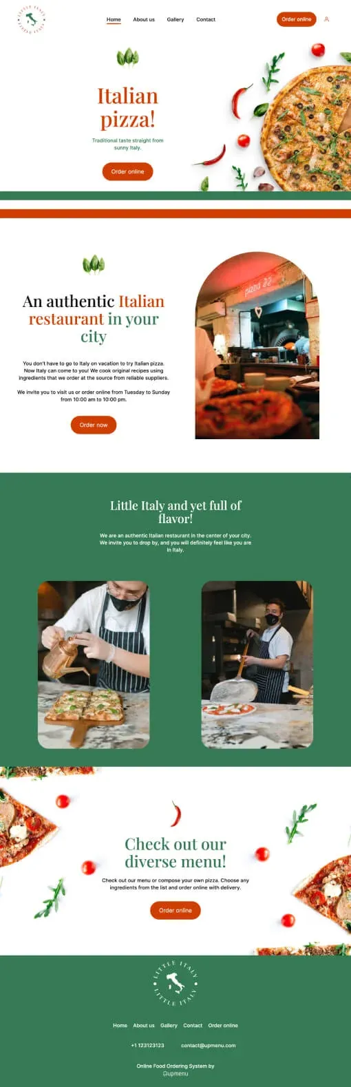 Little Italy website template
