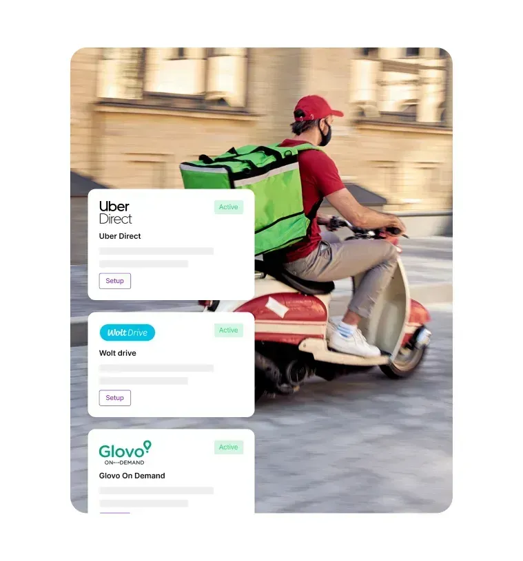 Offer deliveries to your customers without your own fleet
