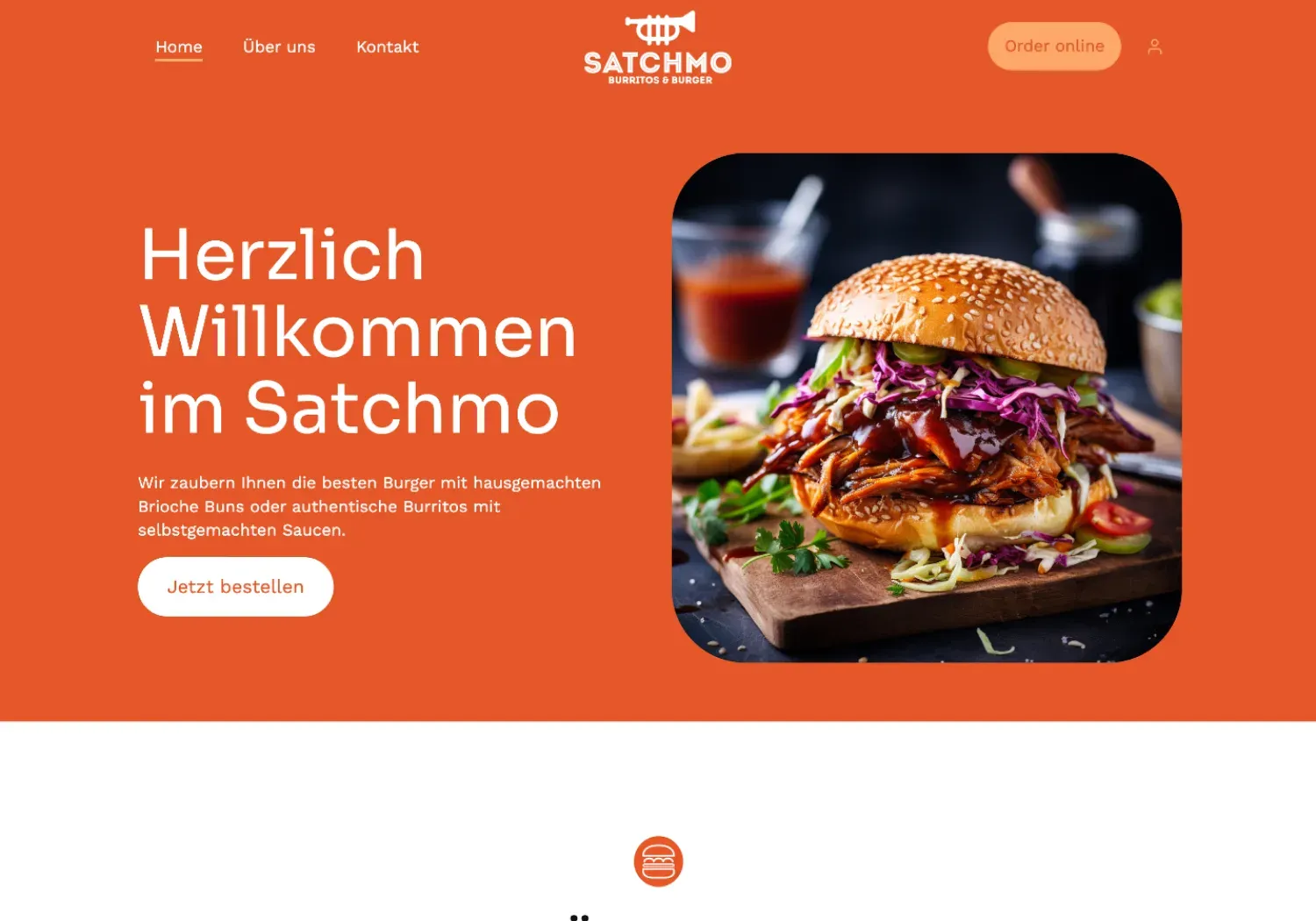 Restaurant website example 8