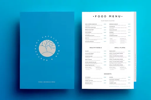 An a la carte menu example
