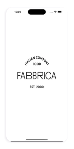 Fabbrica app screen